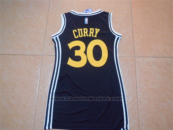 Maglia Donna Golden State Warriors Stephen Curry #30 Nero